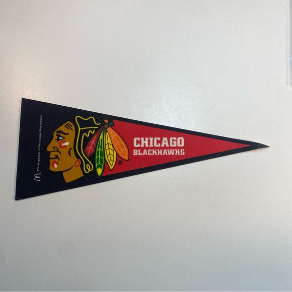 Chicago Blackhawks‎ NHL McDonalds Promo Mini Pennant Stickers Tattoos Decals Lot - Picture 2 of 9